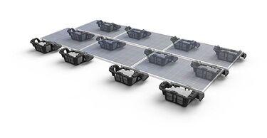 FastRacks with solar modules